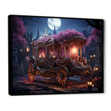 Floral Princess Carriage - Old American Cart Canvas Wall Art
