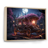 Floral Princess Carriage - Old American Cart Canvas Wall Art