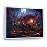 Floral Princess Carriage - Old American Cart Canvas Wall Art