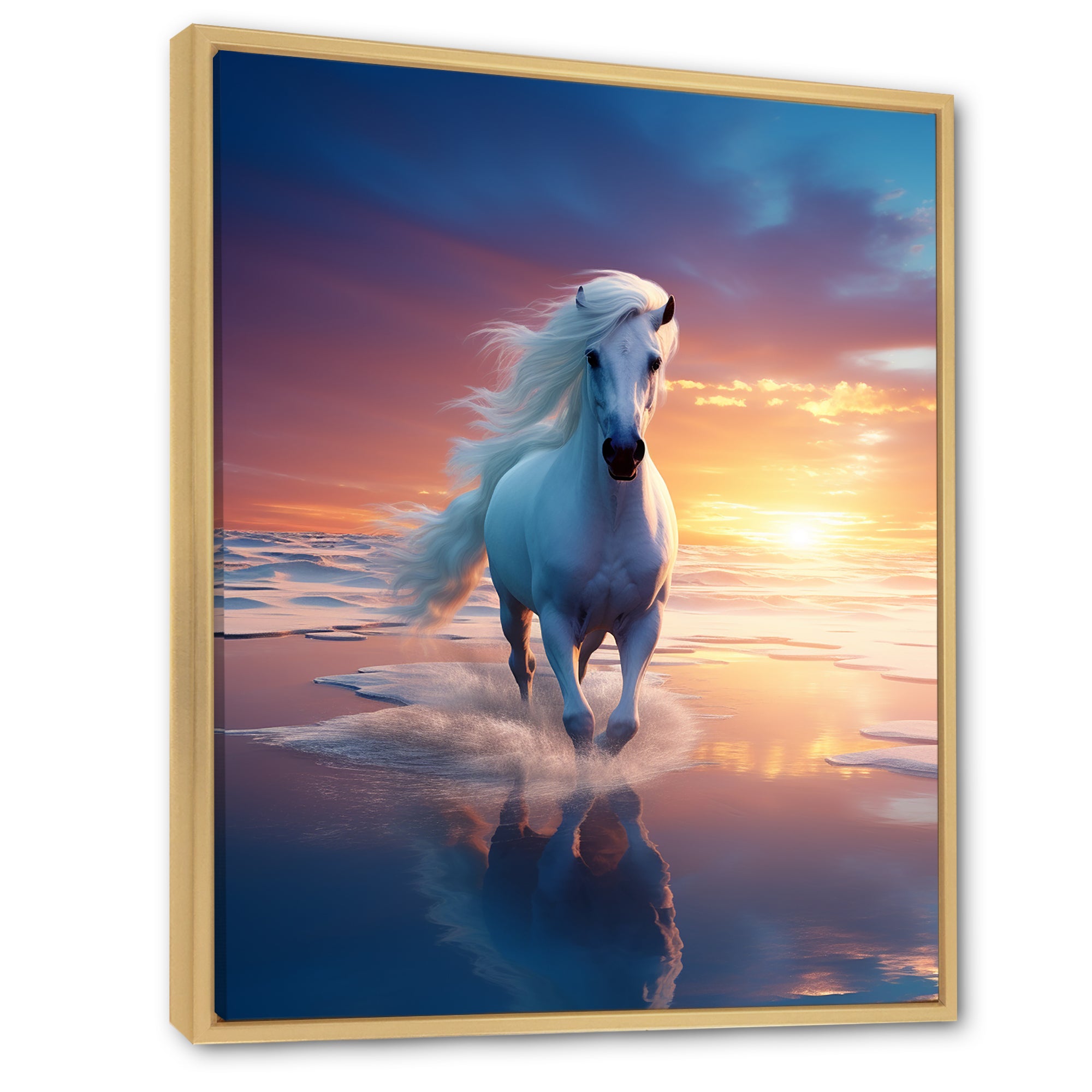 Coastal Horse Majesty Portrait - Horse Wall Decor