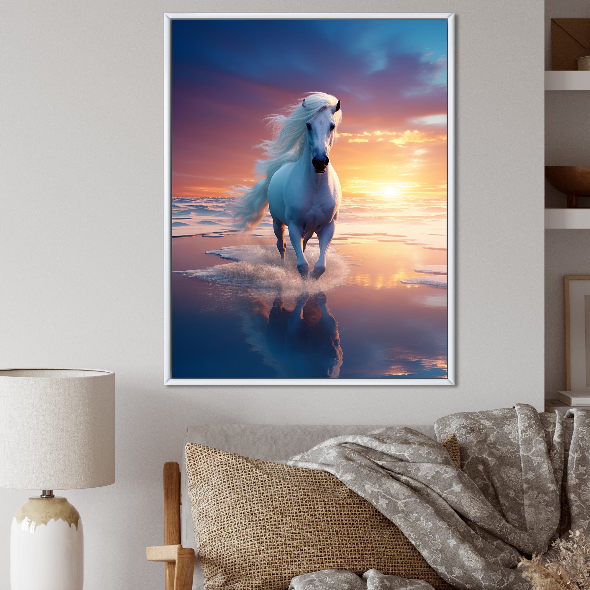 Coastal Horse Majesty Portrait - Horse Wall Decor