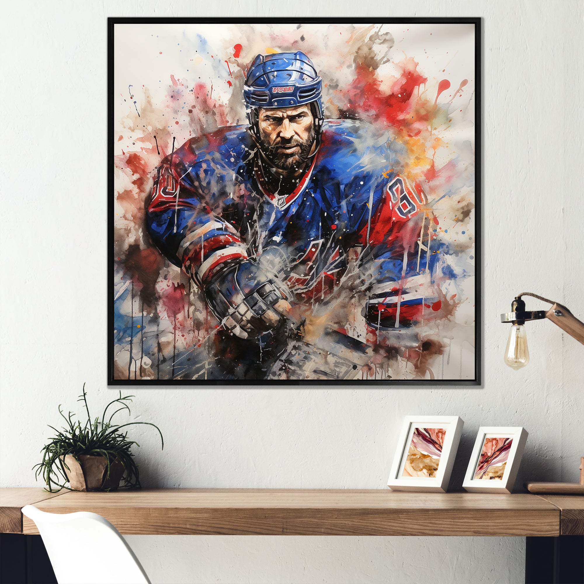 Sport Hockey Ice Chronicles I - Sport Hockey Canvas Wall Art