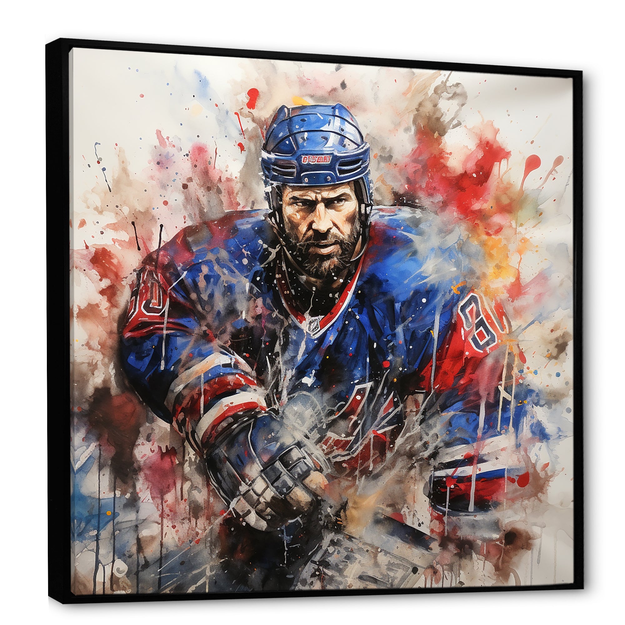 Sport Hockey Ice Chronicles I - Sport Hockey Canvas Wall Art