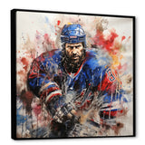 Sport Hockey Ice Chronicles I - Sport Hockey Canvas Wall Art