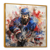 Sport Hockey Ice Chronicles I - Sport Hockey Canvas Wall Art