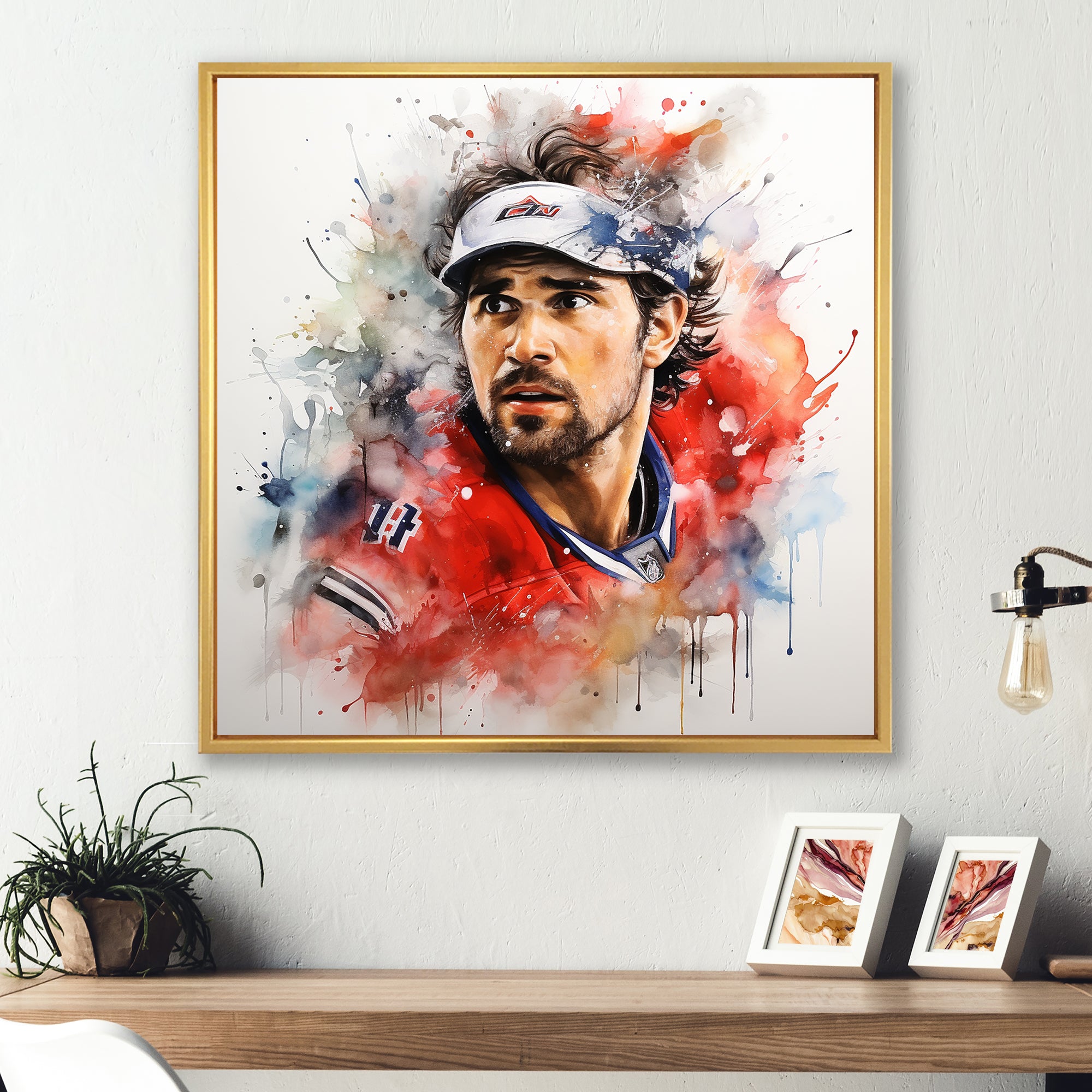 Hockey Champion Odyssey Portrait I - Sport Hockey Canvas Wall Art