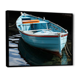 Blue and red Fishing boat expedition - Boat Fishing Canvas Wall Art