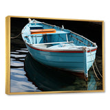 Blue and red Fishing boat expedition - Boat Fishing Canvas Wall Art