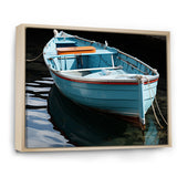 Blue and red Fishing boat expedition - Boat Fishing Canvas Wall Art