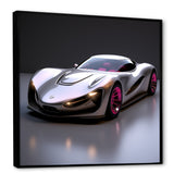 Pink and chrome Italian hyper car I - Car Exotic Canvas Wall Art