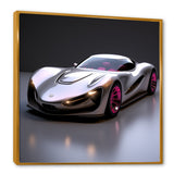 Pink and chrome Italian hyper car I - Car Exotic Canvas Wall Art