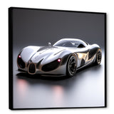 Silver Italian hyper car I - Car Exotic Canvas Wall Art