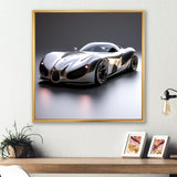 Silver Italian hyper car I - Car Exotic Canvas Wall Art