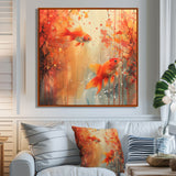Orange coral Marine goldfish magic - Orange Coral Wall Art