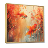 Orange coral Marine goldfish magic - Orange Coral Wall Art
