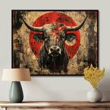 Red Taurus Astrology Bulls Courage - Taurus Wall Art Prints