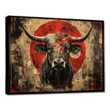 Red Taurus Astrology Bulls Courage - Taurus Wall Art Prints