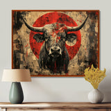 Red Taurus Astrology Bulls Courage - Taurus Wall Art Prints