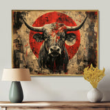 Red Taurus Astrology Bulls Courage - Taurus Wall Art Prints