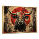 Red Taurus Astrology Bulls Courage - Taurus Wall Art Prints