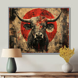 Red Taurus Astrology Bulls Courage - Taurus Wall Art Prints