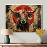 Red Taurus Astrology Bulls Courage - Taurus Wall Art Prints