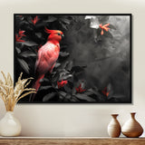 Red black Garden of Eden Birds - Bird Home Decor Art
