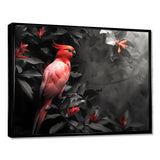 Red black Garden of Eden Birds - Bird Home Decor Art