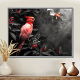 Red black Garden of Eden Birds - Bird Home Decor Art