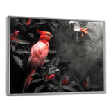 Red black Garden of Eden Birds - Bird Home Decor Art