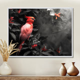Red black Garden of Eden Birds - Bird Home Decor Art