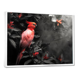 Red black Garden of Eden Birds - Bird Home Decor Art