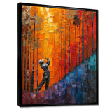 Yellow Red Golfing Heritage Country Club I - Golf Canvas Wall Art
