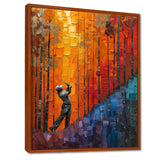 Yellow Red Golfing Heritage Country Club I - Golf Canvas Wall Art