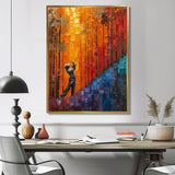 Yellow Red Golfing Heritage Country Club I - Golf Canvas Wall Art
