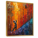 Yellow Red Golfing Heritage Country Club I - Golf Canvas Wall Art