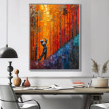 Yellow Red Golfing Heritage Country Club I - Golf Canvas Wall Art