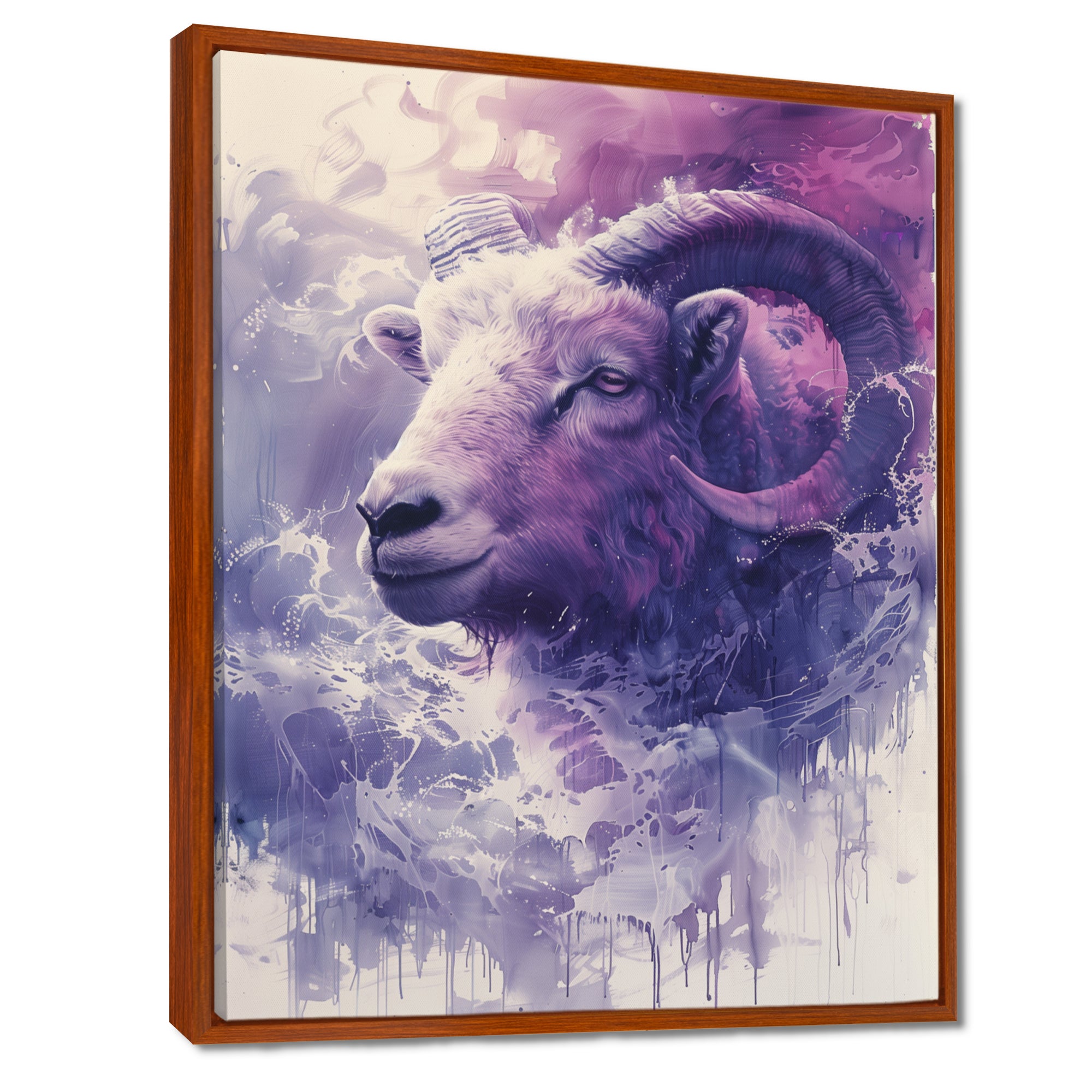 Purple Ram spirit Tranquility - Ram Home Decor Art