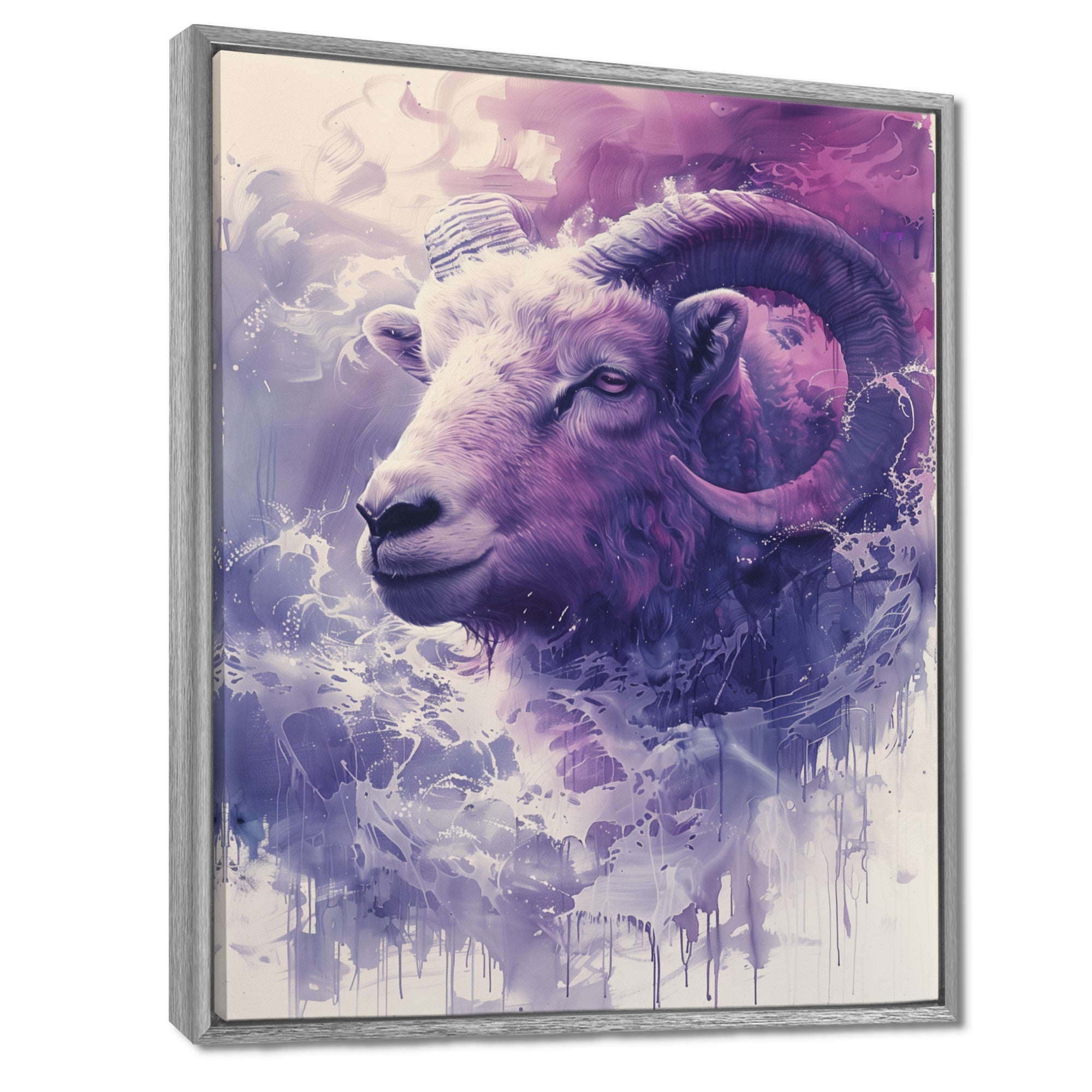 Purple Ram spirit Tranquility - Ram Home Decor Art