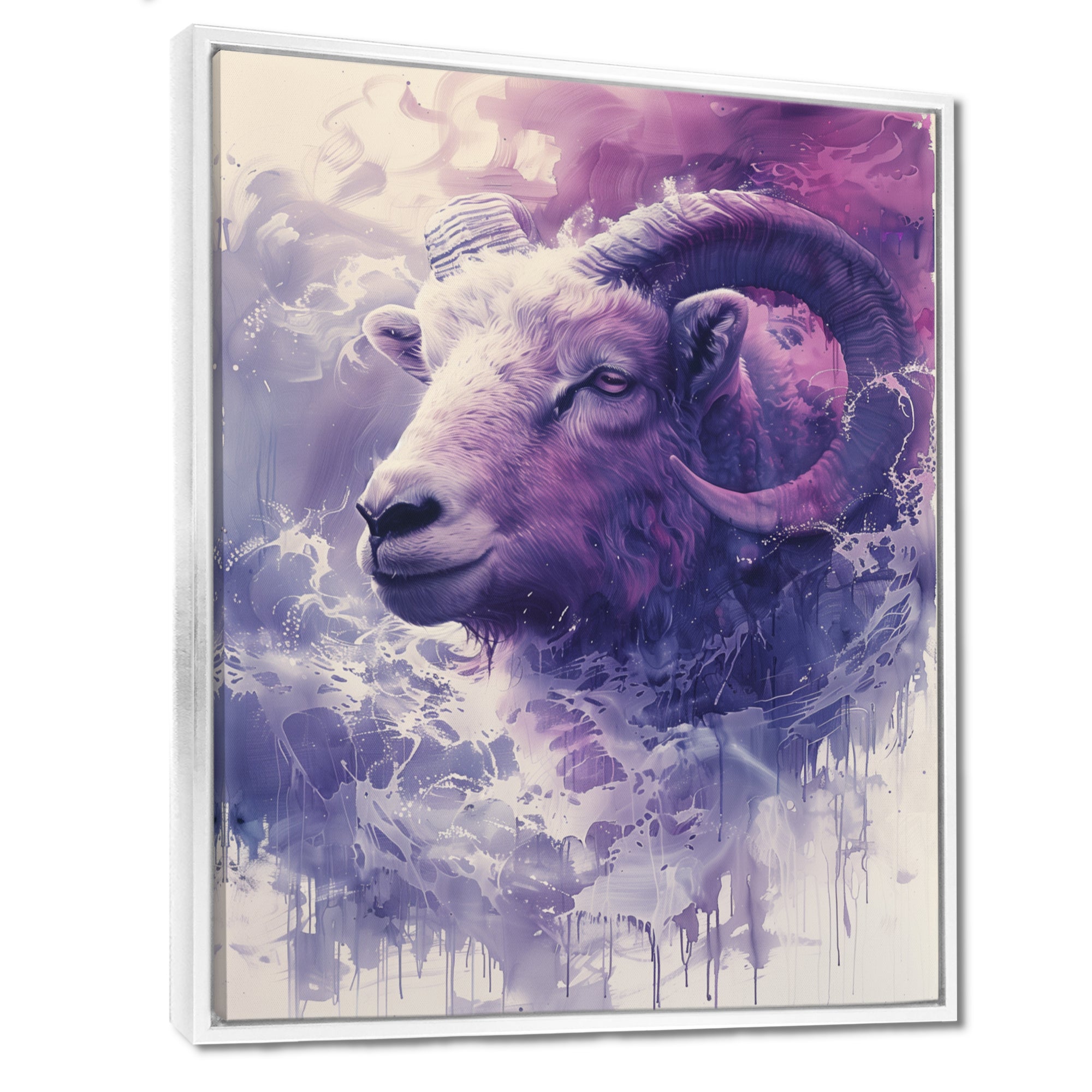 Purple Ram spirit Tranquility - Ram Home Decor Art