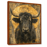 Golden Taurus zodiac portrait - Taurus Canvas Wall Art