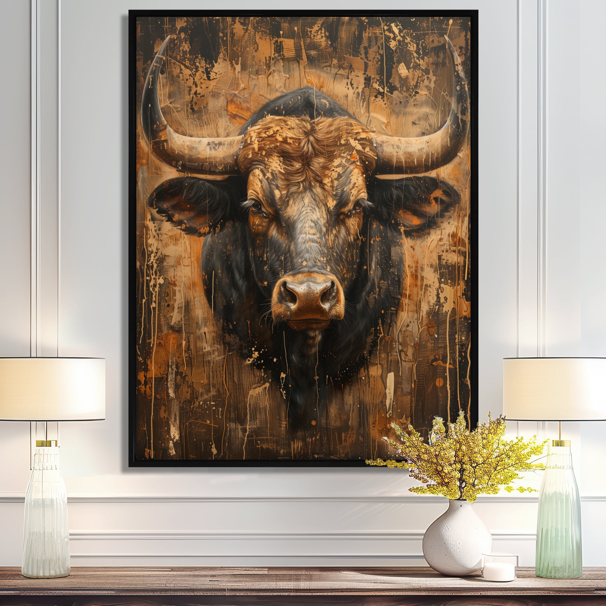 Constellation of Taurus zodiac portrait - Taurus Wall Decor