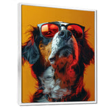 Red yellow sunglasses Bernese portrait - Dog Wall Art Prints