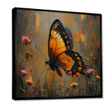 Vintage yellow and black Butterfly gardens - Yellow Butterfly Wall Art