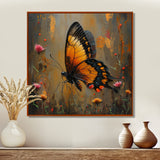Vintage yellow and black Butterfly gardens - Yellow Butterfly Wall Art