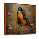 Vintage yellow and black Butterfly gardens - Yellow Butterfly Wall Art