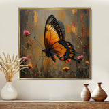 Vintage yellow and black Butterfly gardens - Yellow Butterfly Wall Art