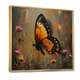 Vintage yellow and black Butterfly gardens - Yellow Butterfly Wall Art