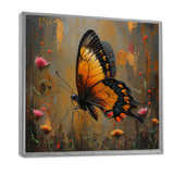 Vintage yellow and black Butterfly gardens - Yellow Butterfly Wall Art