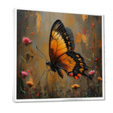 Vintage yellow and black Butterfly gardens - Yellow Butterfly Wall Art